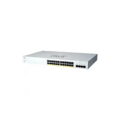 Cisco CBS220-24P-4G Managed L2 Gigabit Ethernet (10/100/1000) Power over (PoE) 1U Weiß