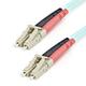 StarTech.com 1 m OM3 LWL Patchkabel - Zipcord Multimode-Glasfaserkabel LC/UPC auf Vollduplex 50/125µm SFP/Optisches Kabel 100G