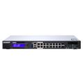 QNAP QGD-1600P Managed Gigabit Ethernet (10/100/1000) Power over (PoE) 1U Schwarz, Grau