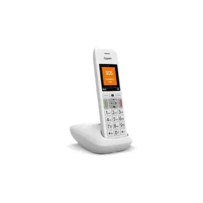 Gigaset E390 Analoges/DECT-Telefon Anrufer-Identifikation Weiß