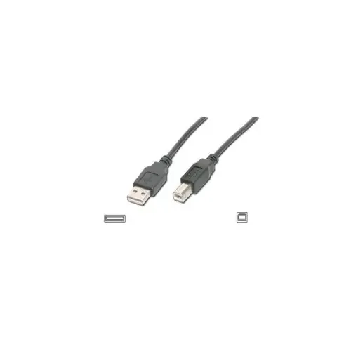 Digitus 3m USB2.0 A/B USB Kabel A B Schwarz