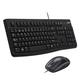 Logitech Desktop MK120 Tastatur Maus enthalten USB QWERTY Spanisch Schwarz