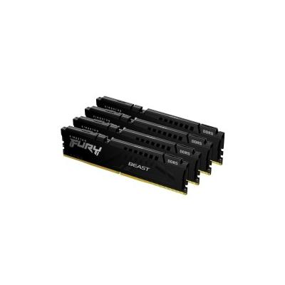 Kingston Technology FURY Beast 128 GB 5200 MT/s DDR5 CL40 DIMM (4er-Kit) Black XMP