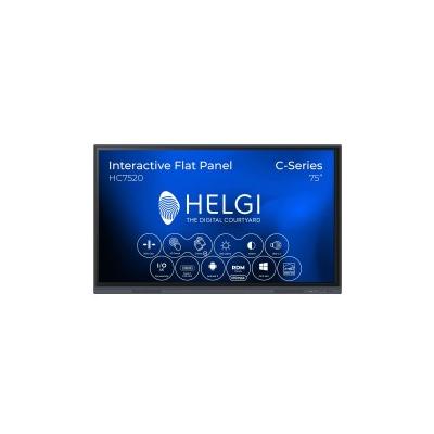 HELGI HC7520M Computerbildschirm 190,5 cm (75") 3840 x 2160 Pixel 4K Ultra HD LCD Schwarz, Grau