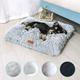 PC Washable Plush Pet Crate Bed For Dog AntiSlip Pet Mat Bed For Cat Fluffy Comfy Pet Sleeping Mat For Large Jumbo Medium Small Dogs Breeds