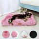 PC Washable Plush Pet Crate Bed For Dog AntiSlip Pet Mat Bed For Cat Fluffy Comfy Pet Sleeping Mat For Large Medium Small Dogs Breeds