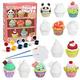 Kids Arts And Crafts Set Painting Kit Paint Your Own Cake STEM Projects Creative Activity DIY Toys Gift Ceramic Painting Kit For Kids Girls