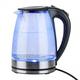 KIPOZI Electric Kettle L Glass Kettles With Blue LED W Fast Boil Easy To Clean Auto ShutOff And BoilDry Protection