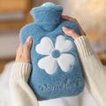 Plush Hot Water Bottle For Cute Girls Small And Medium Sizes Warm Belly Water Bag With Washable Fabric Cover Explosionproof