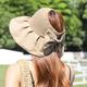 pc Womens Sun Hat With Wide Brim Summer Straw Hat For Uv Protection In Outdoor Activities Korean Style Fishing Hat