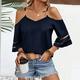 OffShoulder Casual Shirt With Chain Detailing Shoulder Straps