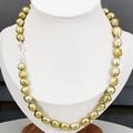 Strand Choker Champagne Baroque Freshwater Cultured Pearl And S Clasp cm Length For Women Daily Life