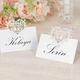 pcs Heart Bird Shaped White Hollow Out Diy Blank Name Place Cards For Wedding Engagement Banquet Tent