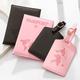 Marble Print Passport Holder And Luggage Tag Set For Couples