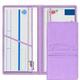 pc Purple Car Document Holder With Business Card Holder And Driving License Slot