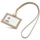 Id Card Holder Horizontal Style Ticket Card Bag Business Card Holder WorkStudent Card Case DoubleSided Transparent With Neck Strap For Men And Women G