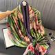 cm Outdoor Sun Protection Shawl Womens Thin Scarf Four Seasons Windproof Scarf Floral Horseshoe Lotus Pattern Green Rectangular Scarf For Ladies