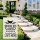 pc Spoiled Dogs Live Here Garden Flag For Outside Welcome Burlap Small Yard Decoration No Flag Pole xCM