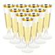 pcs oz Plastic Champagne Flutes Golden Plastic Champagne Glasses Cocktail Cups For Party Bar Picnic Wedding Anniversary Birthday Party Supplies Barwar