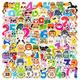 pcs Number Stickers For Water Bottles Vinyl Waterproof Cute Animal Numerals Stickers For Students Teens Adults Art Stickers For Journal Laptop Scrapbo