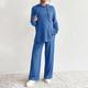 Maternity Side Ribbed Hoodie And Adjustable Waistband Pants Set