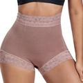 Womens Waist Cincher Shapewear Thin High Waist Push Up Tummy Control Panties With Flat Corner