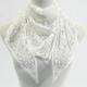 pc Ladies White Paisley Pattern Lace Triangle Scarf Thin Style MultiFunctional FourSeason Shawl Headscarf And Sunscreen