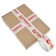 Roll Fragile Packing Tape White With Red Printed Text Warning Labels Stickers