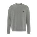 Sweatshirt CONVERSE "STANDARD FIT CORE CHUCK PATCH CREW" Gr. XXXL, grau (vintage grey) Herren Sweatshirts