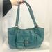 Coach Bags | Authentic Coach #F24961 | Large Campbell Belle Blue Leather Hobo Satchel Bag | Color: Blue/Green | Size: Os