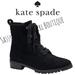 Kate Spade Shoes | Kate Spade Black Sueded Lace Up Combat Boots | Color: Black | Size: 6.5