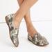 Madewell Shoes | Madewell New The Alex Loafers Snake Embossed Leather Deep Woodland Multi Snake | Color: Brown/Green | Size: 6.5