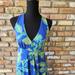 Lilly Pulitzer Dresses | Lilly Pulitzer Tie Back Sleeveless Maxi Dress | Color: Blue/Green | Size: M