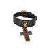 Gucci Jewelry | Gucci Leather Lion Head & Jewel Toned Cross Gold-Tone Bracelet | Color: Silver | Size: Os