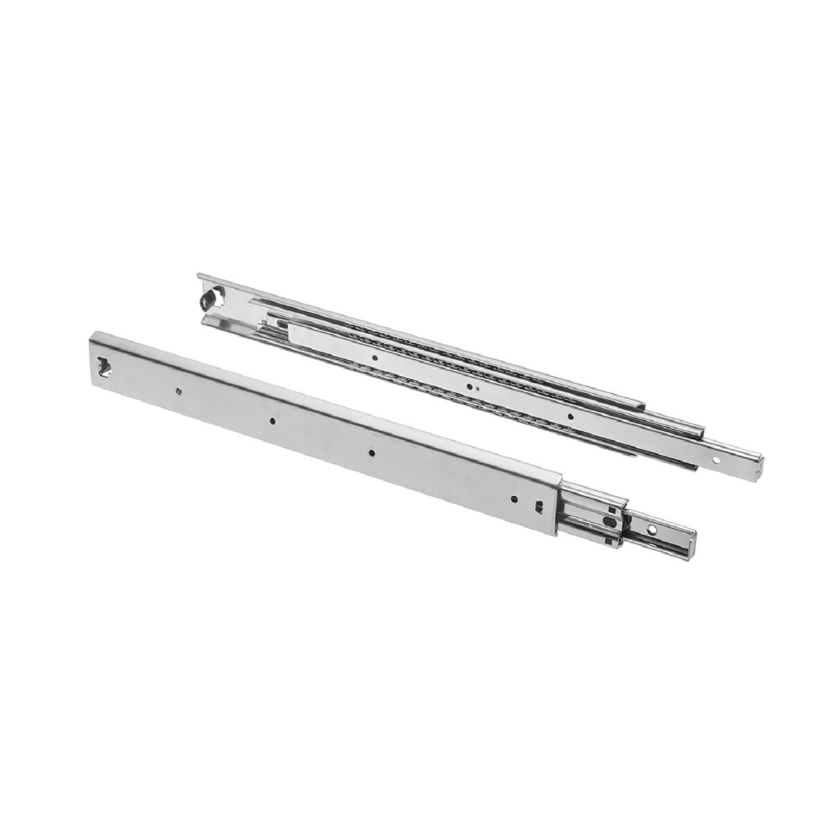 MS Beschläge Teleskopauszug Vollauszug 100kg belastbar 1 Paar Schubladenauszüge Stahl 650mm Image