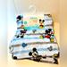 Disney Bedding | Disney Baby Soft & Cuddly Mickey Mouse Baby Blanket Blue & Gray Striped 30x40 | Color: Blue/Gray | Size: Os