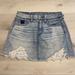 American Eagle Outfitters Skirts | American Eagle Outfitters Distressed Denim Miniskirt, Size 2 | Color: Blue | Size: 2