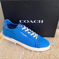 Coach Shoes | Coach Clip Low Top Sneaker | Color: Blue | Size: 12