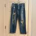 Free People Jeans | Free People Ripped Jeans- Size 30- Straight Leg- Great Condition & So Cute! | Color: Blue | Size: 30