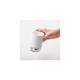 Toothbrush Holder Stand Made of Ceramic and Metal, Modern Storage Cup for Bathroom Accessories, White/Chrome, TUMBLER