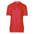 (L, Red) Gildan Softstyle Mens Short Sleeve Double Pique Polo Shirt