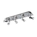 Large Modern Rectangular Chrome Plate 8 Way Adjustable GU10 Ceiling Spotlight