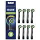 Oral-B CrossAction Replacement Toothbrush Head Black Edition with CleanMaximiser Technology, Pack of 8 Counts