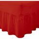 (King, Red) Luxury Percale Fitted Valance Sheet Non Iron Sheet