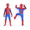 (Jumpsuit+HeadCover, L(Suggest Height 140-150 cm)) Homecoming Spiderman Costume Tights Suit for Kids Adult Jumpsuit