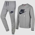 ( Nike Air Mens Full Tracksuit Set Fleece Sweatshirt Joggers Grey XL) Men's Nike Air Tracksuit | Sweatshirt & Joggers - Grey