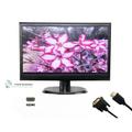 (DVI - HDMI) 21.5" 22" for Home Office Black Monitor VGA or DVI or DVI to HDMI