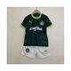 (24) 2023-2024 Kids Football Kit Palmeiras Home Shirt Soccer Jersey Green/White