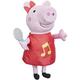 Peppa Pig Singing Peppa Soft Toy with Red Glitter Dress and Bow Sings 3 Songs