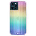 CASE-MATE iPhone 12 / iPhone 12 PRO 10 ft Drop Protection Case Tough Groove - Iridescent with Micropel Cover